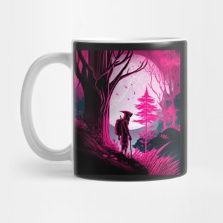 Quirky Magenta Hiker Mug